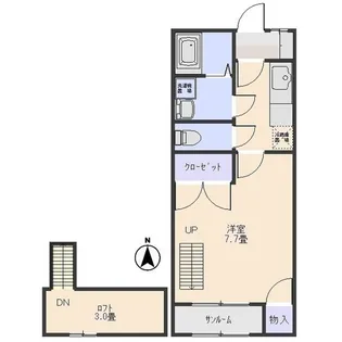 ルシエールA【1階】の間取り