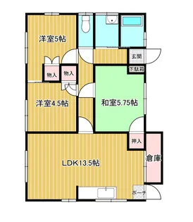 山口県宇部市大字上宇部【一戸建】の間取り