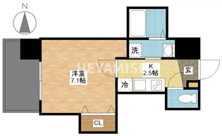 Apartment Grus Okamachi【7階】の間取り