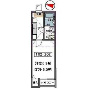stage東仙台【2階】の間取り