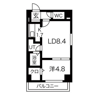 HILLS SAPPORO【9階】の間取り