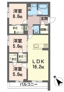 大久保クレスト【2階】の間取り