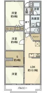 東京都立川市羽衣町1【マンション】の間取り