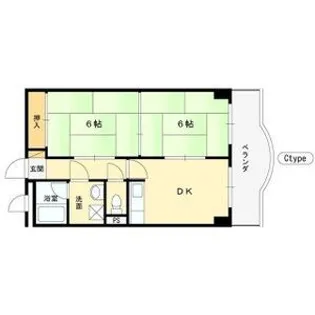 ダイヤマンション【4階】の間取り