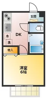 東京都小金井市中町2【アパート】の間取り