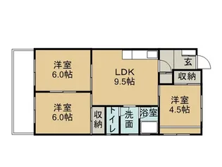 雄町ビル【3階】の間取り