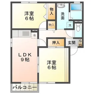 クレールコート【1階】の間取り