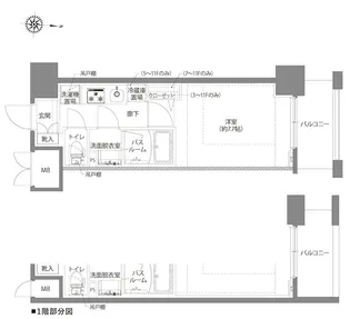 1Kの間取り画像
