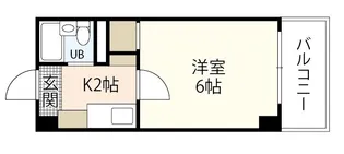 シャトー三滝【2階】の間取り
