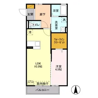 ロジュマン デラッセ【2階】の間取り
