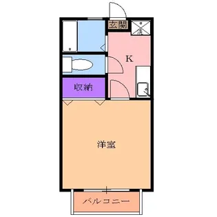 コーポ星野【1階】の間取り