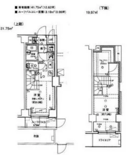 ヴィーダ文京関口【1階】の間取り