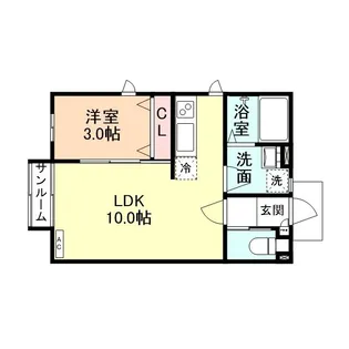 Modern Square【1階】の間取り