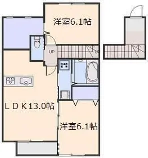 ロイヤルカーサ【2階】の間取り