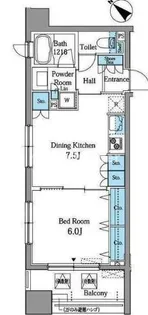 レジデンス横濱リバーサイド【6階】の間取り