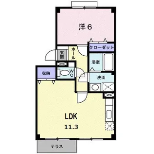 ハーモニーパーク【1階】の間取り