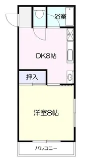 Wisteria山の寺【2階】の間取り