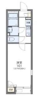 レオネクストリーブルヴィル(53052)【2階】の間取り