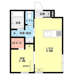 LIFE白山浦【1階】の間取り