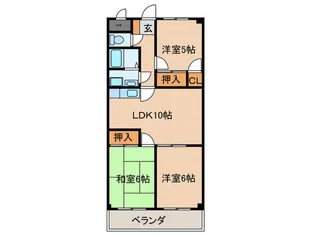 クレアコ-ト【3階】の間取り