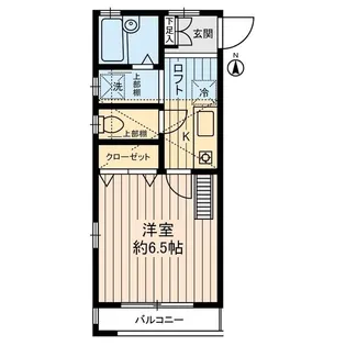 ハイツ中川【2階】の間取り