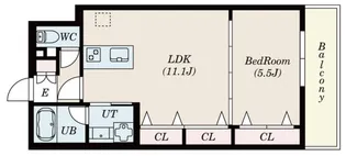 大阪府大阪市東住吉区駒川1【マンション】の間取り