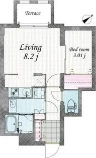 ブランシェ池袋III【1階】の間取り