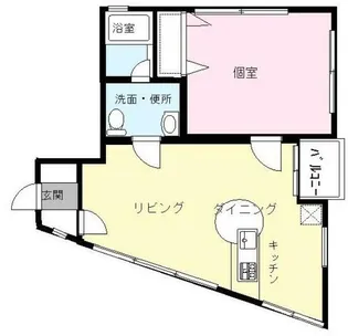 2LDKの間取り画像