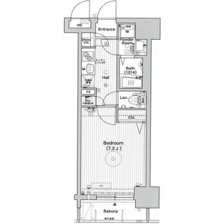 エステムプラザ天神EASTプレミアムタワー【7階】の間取り