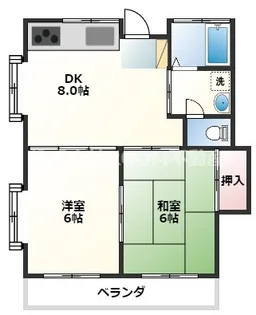 ラインマンション1【1階】の間取り