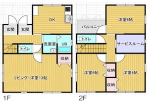 大阪府堺市堺区神石市之町【一戸建】の間取り