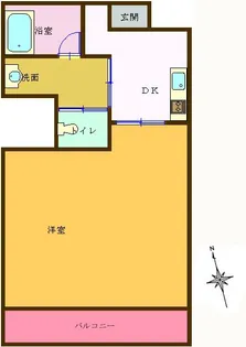 サンライズマンション【2階】の間取り