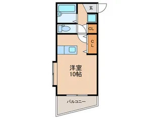 JAウィング唐湊【3階】の間取り