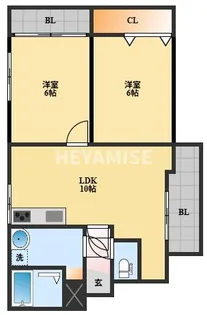 西津ビル【8階】の間取り