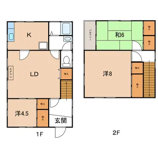 千葉県袖ヶ浦市野里【一戸建】の間取り