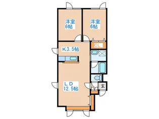 ルポ・ヴィラ【1階】の間取り