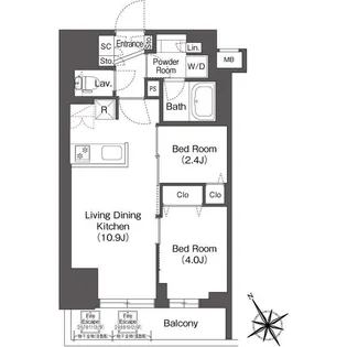 東京都文京区春日1【マンション】の間取り