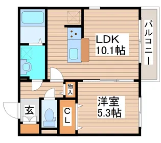 D-room中倉【1階】の間取り