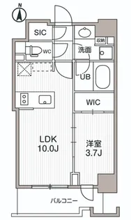 シーズンフラッツ両国サウス【9階】の間取り