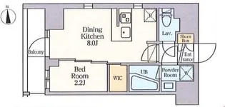 クレストコート東日暮里【2階】の間取り