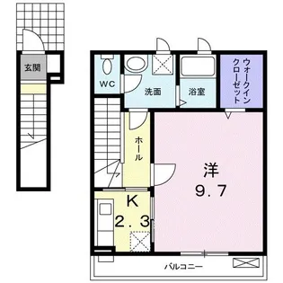 レジデンス武庫川【2階】の間取り