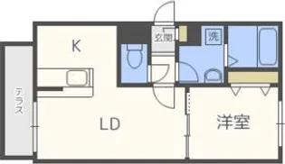 ブラントワール新道東【4階】の間取り