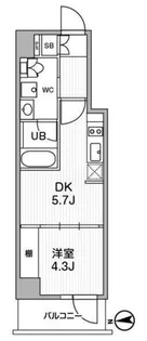 ALTERNA中野【9階】の間取り