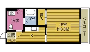 ガーデンハイツ【2階】の間取り