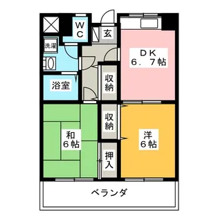 SKハイツ芝新町【8階】の間取り