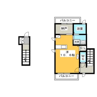 オーチャードリゾート【2階】の間取り