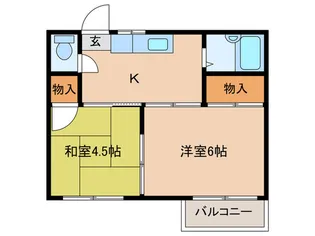 コーポ明治【2階】の間取り