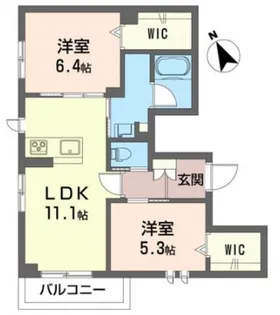 埼玉県新座市東北2【マンション】の間取り