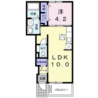 茨城県牛久市さくら台2【アパート】の間取り