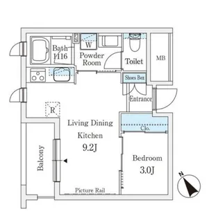 エル・セレーノ西早稲田【1階】の間取り